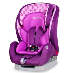 惠尔顿汽车儿童安全座椅 全能宝玫瑰紫款，守护9个月至12岁儿童的出行安全